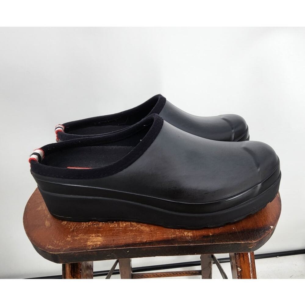 Hunter Original Waterproof Play Platform Clogs Si… - image 3